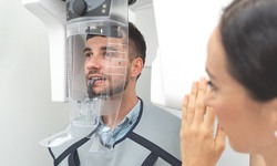 patient getting dental X-ray