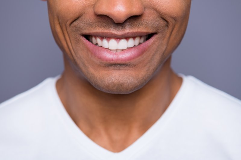 closeup of man smiling